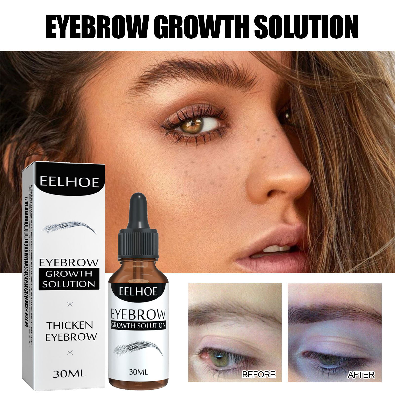 Eyebrow Growth Solution Natural Black Essence For Thick Brows_voghion.com