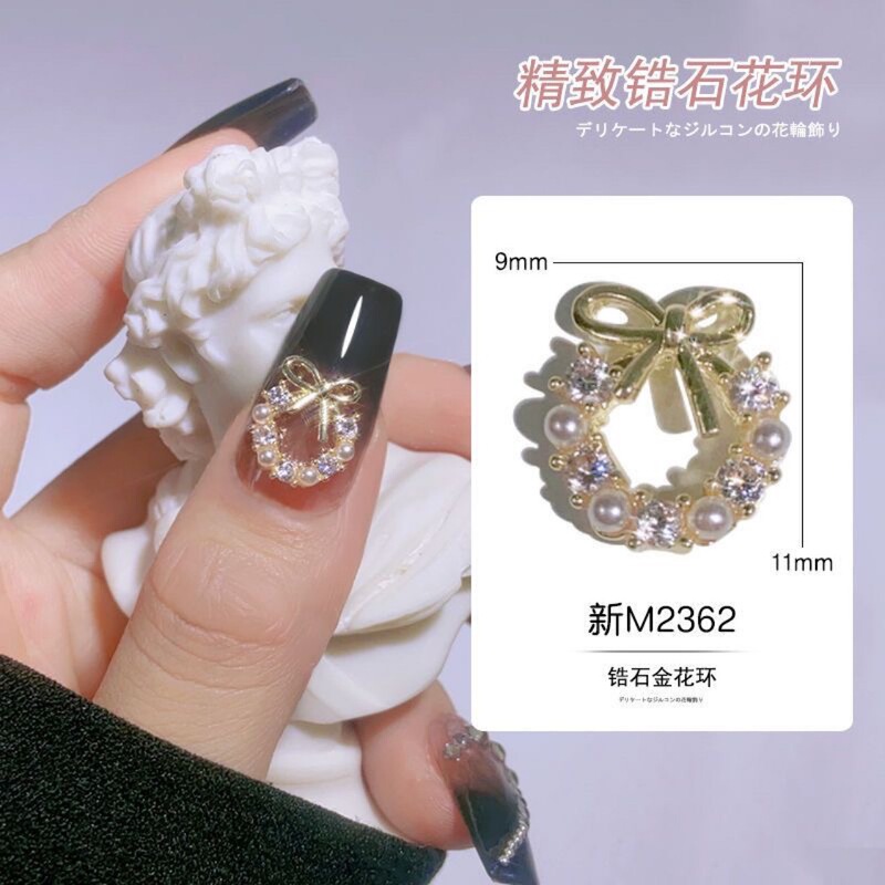 Nail bow garland jewelry online popular super shiny luxury Japanese nail decoration Diamond rhinestone accessories Nail bow garland jewelry online popular super shiny luxury Japanese nail decoration Diamond rhinestone accessories