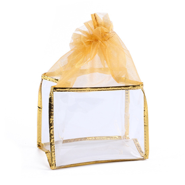 欧根纱袋柯根沙袋雪纱袋pvc保健品袋束口袋化妆品袋 礼品袋首饰袋