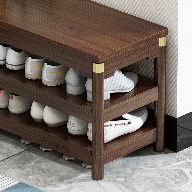 Nuevo estilo chino cambio de zapatos taburete casa puerta usando taburete casa simple taburete largo puede sentarse zapato estante zapato tienda zapato prueba de heces