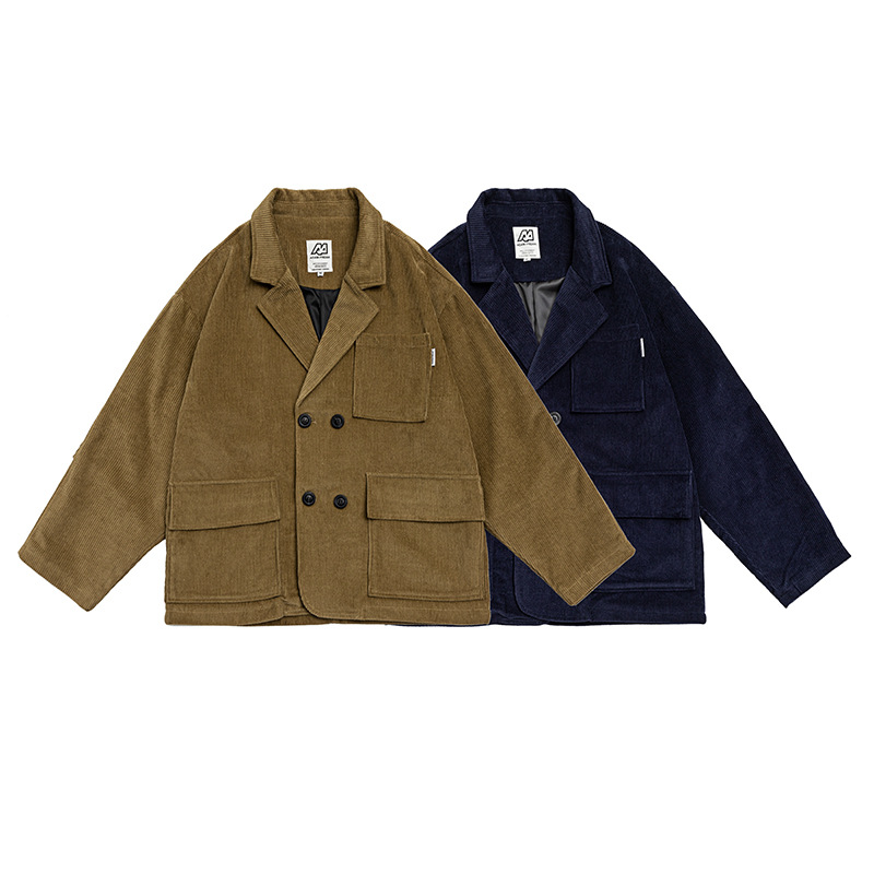 Spring Japanese retro classic corduroy suit