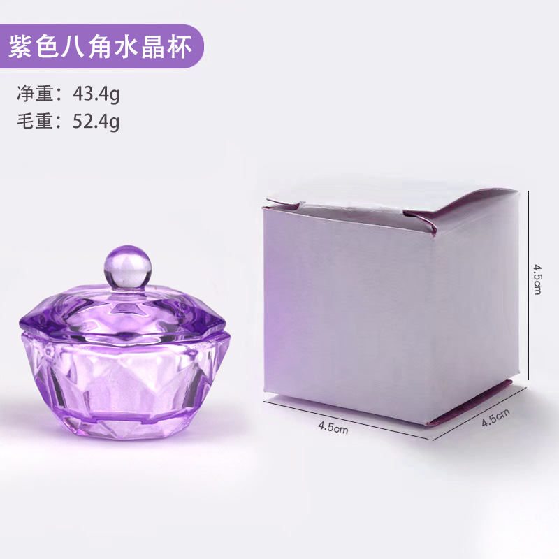 Mejor venta nueva taza de cristal Rosa arte de uñas de cristal taza de cristal con tapa de color plateado taza de cristal de color