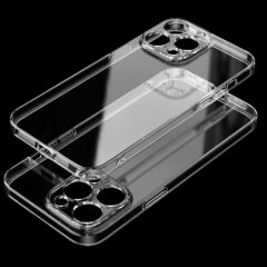 Apple 17 透明シェル SULADA クリスタルシールドは、超薄型透明 TPU に適しており、黄色くならない素材、落下防止 16 シリコンシェル