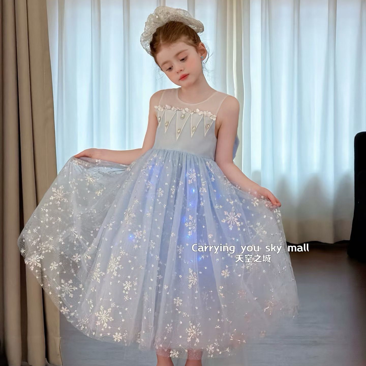 Small princess costume, summer girl's skirt, evening dress, Birthday gift