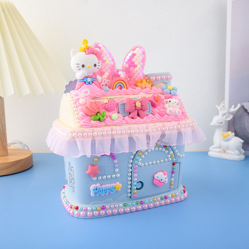 女の子 DIY 手作りクリーム接着剤材料パッケージギフトボックスセットクリエイティブ手作りショップ教育屋台おもちゃ卸売|undefined