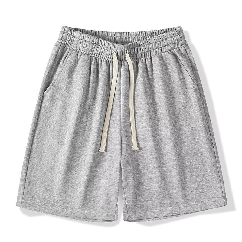 Hong Kong Style Heavyweight Shorts Trendy American Loose Casual Sports Plus Size Drawstring Slimming Mid-Length Shorts Men's Summer