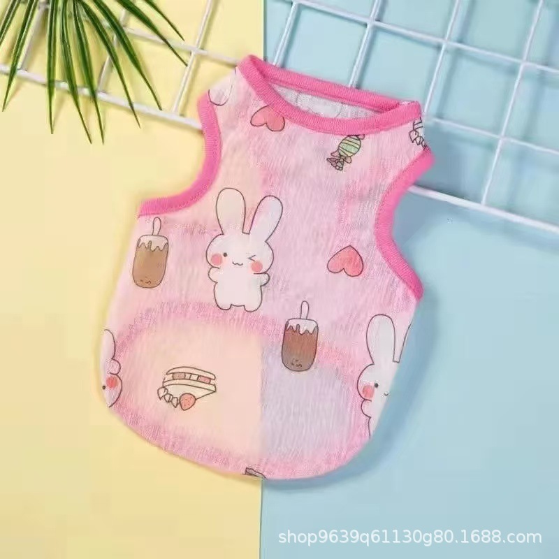 大狗宠物衣服背心用品狗狗猫咪夏季透气弹力网眼泰迪比熊法斗柯基|undefined