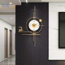 Zwh轻奢欧式挂钟时尚家用钟表2023新款客厅创意时钟现代简约餐厅