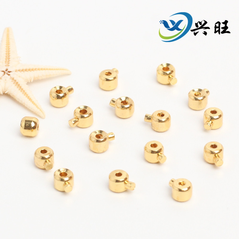 14K gold bag accessories necklace buckle snap diy handmade bracelet closing clip steel wire rope Japanese positioning buckle 14K gold bag accessories necklace buckle snap diy handmade bracelet closing clip steel wire rope Japanese positioning buckle