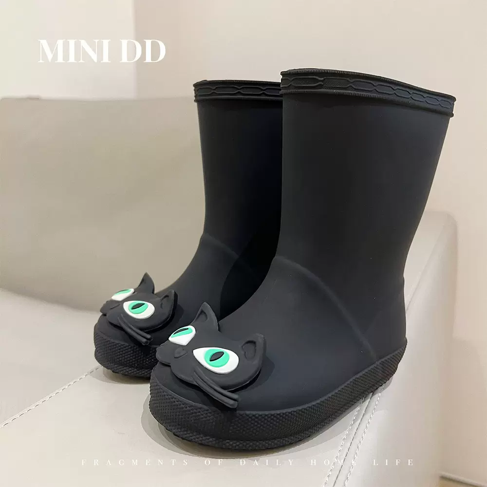 2025MINIDD新款儿童雨鞋男童女童宝宝水鞋雨靴中小童学生水靴防水