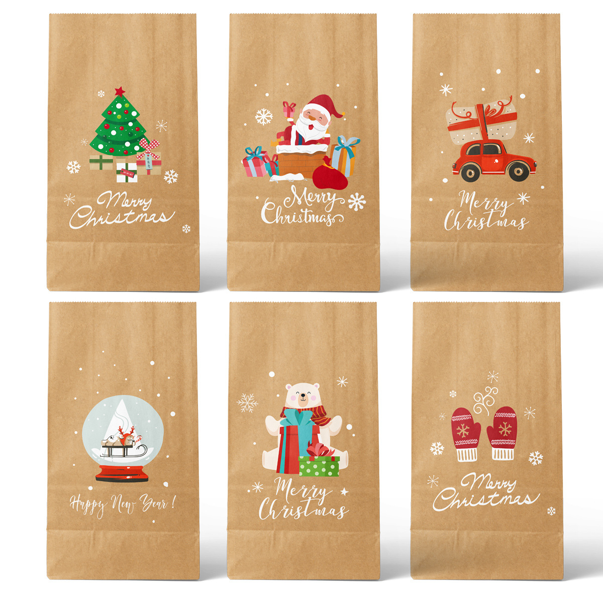 Gift Packaging Toys Type Party Occasion Christmas Festival Christmas Cute Christmas Tree Santa Claus Snowman Party Gift Wrapping Supplies Gift Wrapping Supplies
