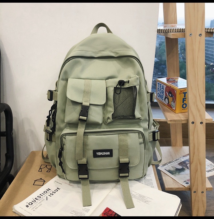 Mochila de mujer 2022 nuevo estilo coreano de gran capacidad estudiante de secundaria mochila de viaje de moda casual de los hombres