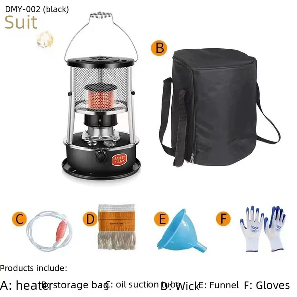 Liftable Kerosene Heating Stove Outdoor Tent Stove Camping Ice Fishing Water Boiler Indoor Heating Stove Kerosene Heater