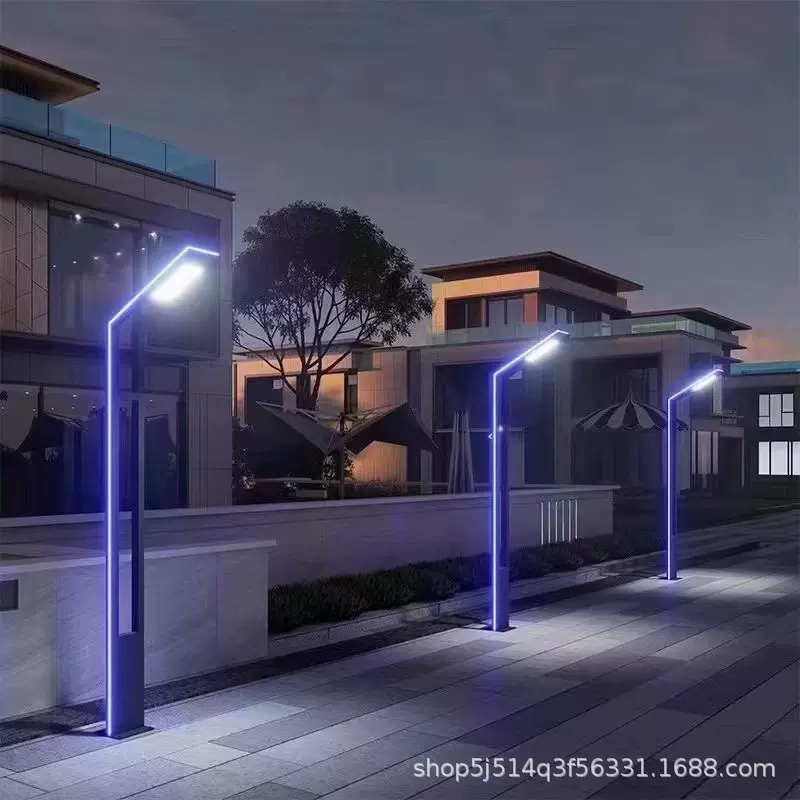 3米铝型材庭院灯太阳能户外景观灯LED园林路灯小区别墅景观道路灯