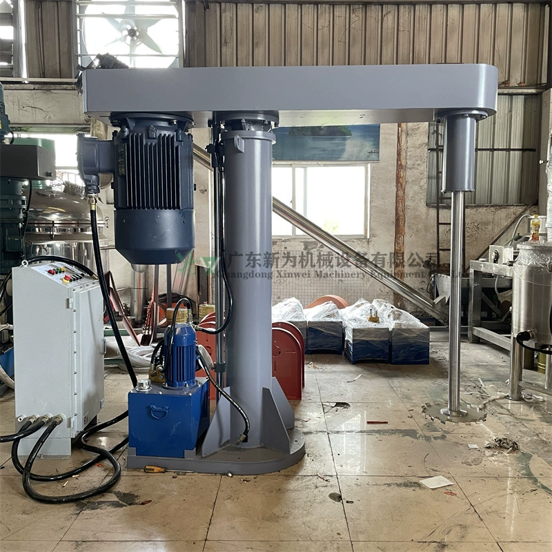 500KG очистительная жидкость для высокоскоростного перемешивания оборудование для амфотерной обратной мягкой масляной смеситель гидравлическое регулирование скорости переменной частоты диспергатор