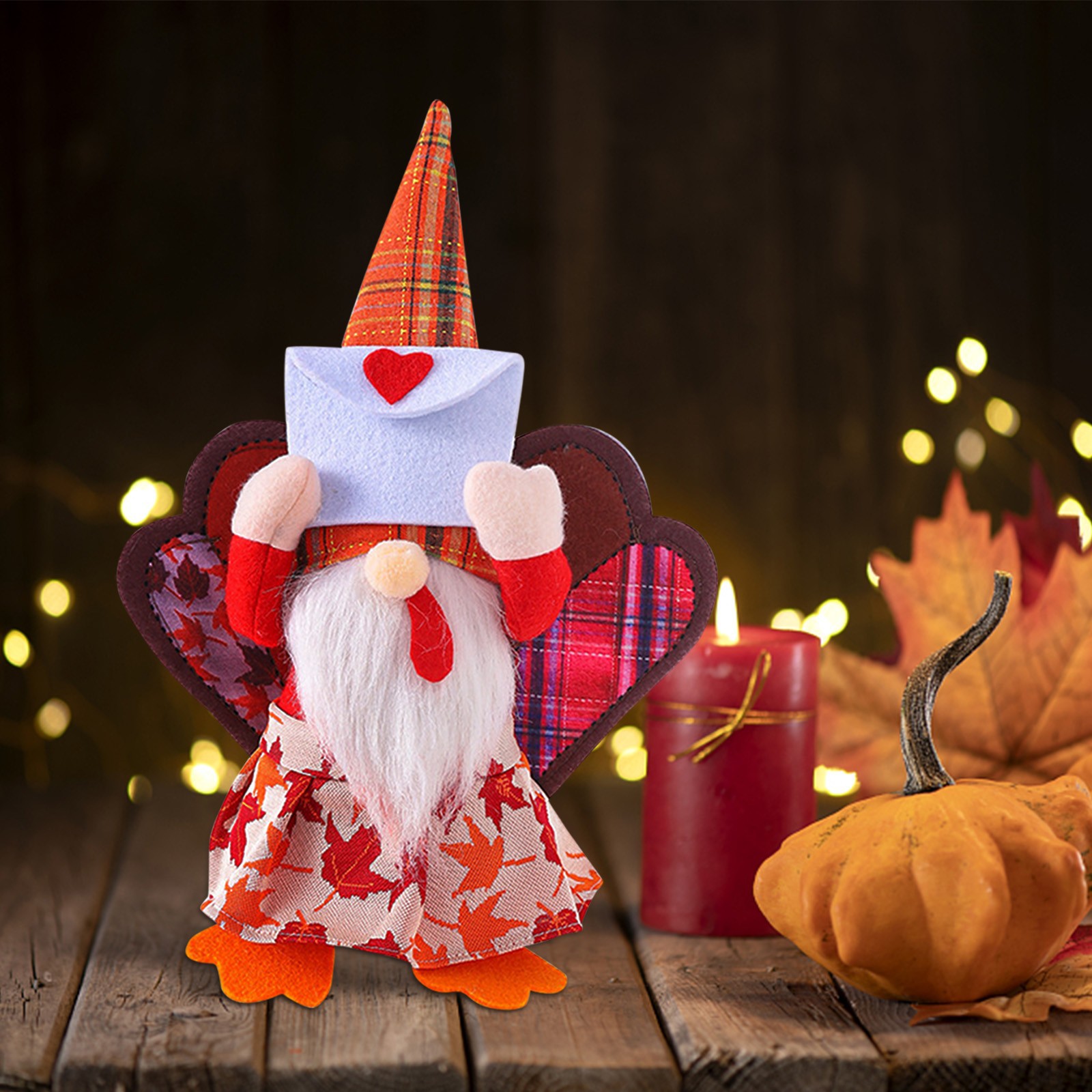 Turquía muñeca sin rostro otoño color cosecha Festival decoración Cruz-frontera nueva acción de gracias pavo estilo decoración muñeca