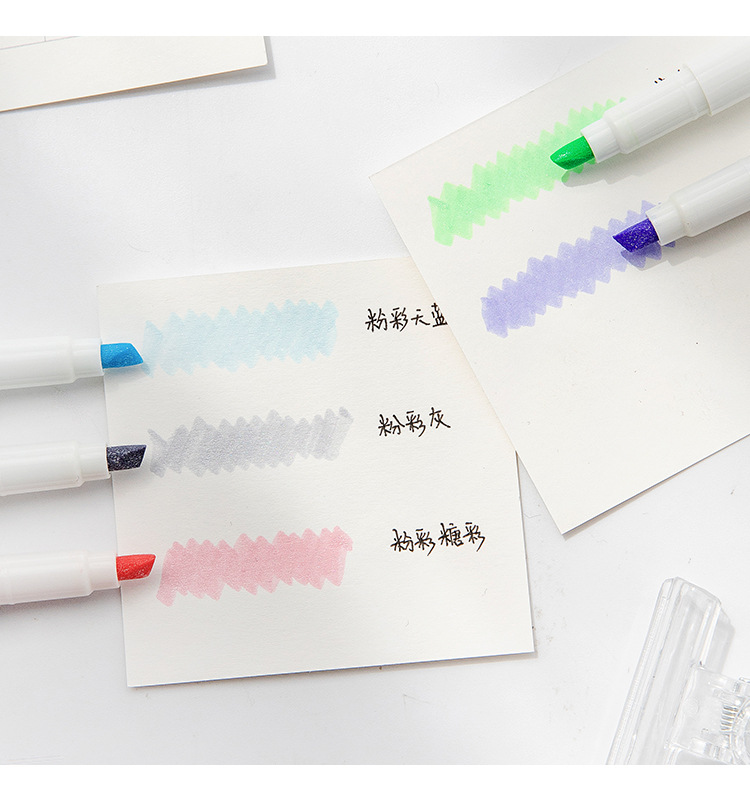 1 Piece Color Block Learning Daily Plastic Cartoon Style Simple Style Fluorescent Pen display picture 3