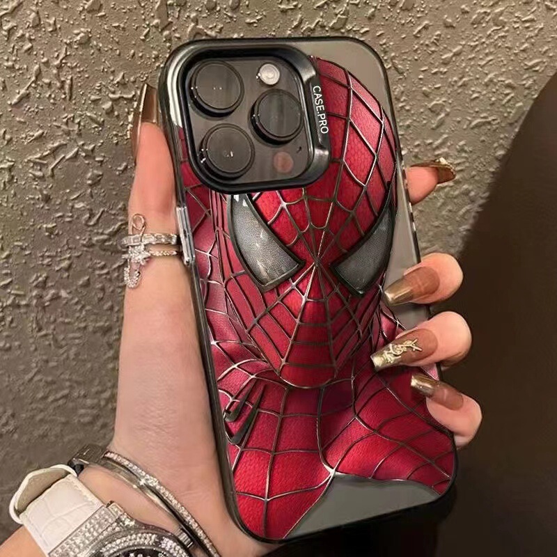 Spiderman Suitable for 16Pro Max Apple Phone Case iPhone15pro Trendy Cool 14Plus Hard Shell 13Pro Spiderman Suitable for 16Pro Max Apple Phone Case iPhone15pro Trendy Cool 14Plus Hard Shell 13Pro