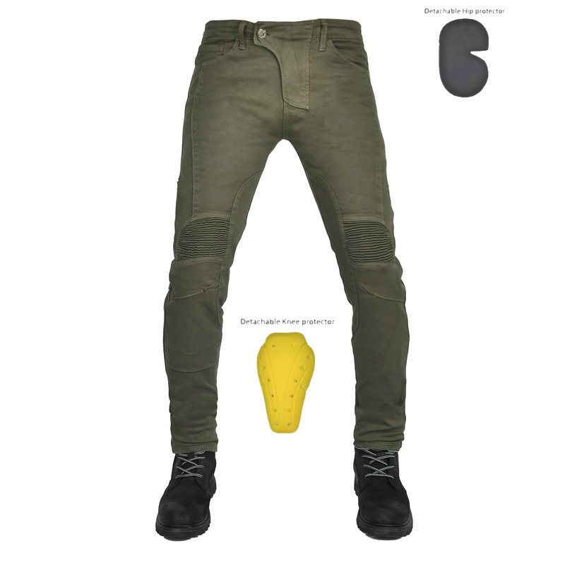 LOONG BIKER motocicleta jeans hombres retro slim fit de cercanías pantalones anti-caída stretch Riding motocicleta Pantalones