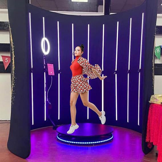 Fotografía de fondo de cabina de luz LED 360 foto de fondo de estudio