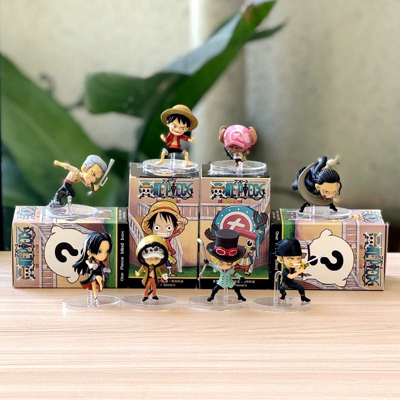One Piece theatrical version 8 hand model Лuffy Чоппер Zoro кукла украшение мультфильм анимационная игрушка blind box