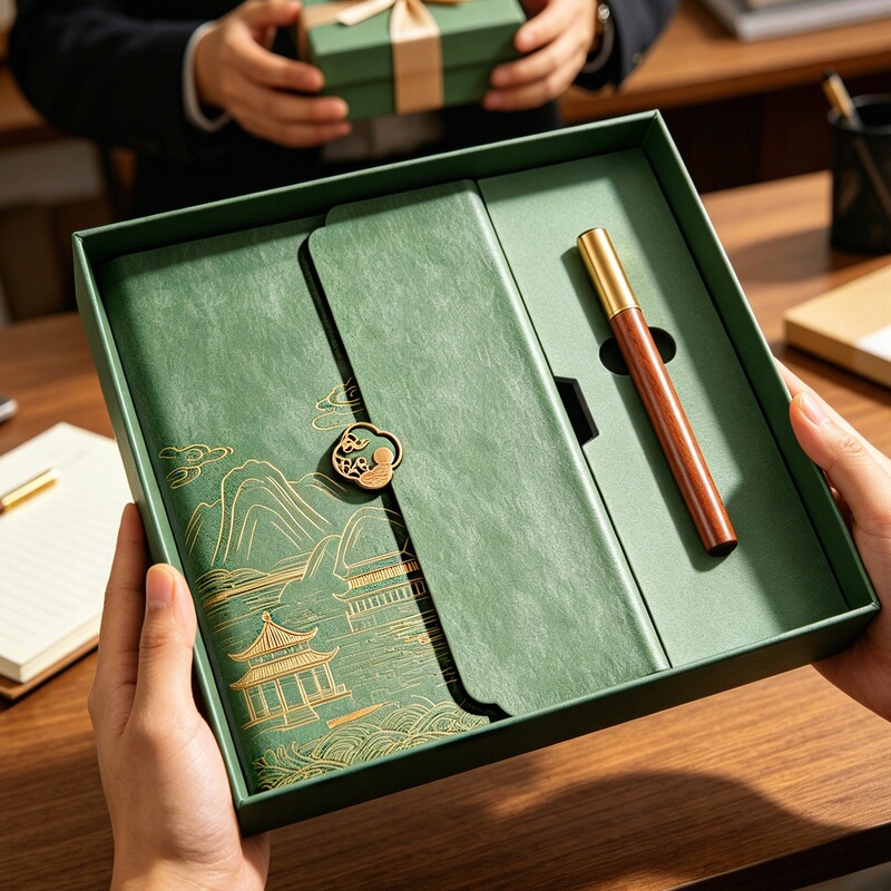 Notebook gift box set, high-end cultural and creative business notebook, new model, can be printed with logo and engraved, gift for teachers Notebook gift box set, high-end cultural and creative business notebook, new model, can be printed with logo and engraved, gift for teachers
