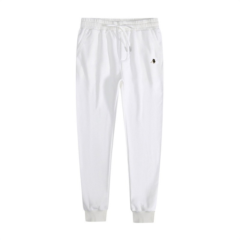 흰색 양털 바지