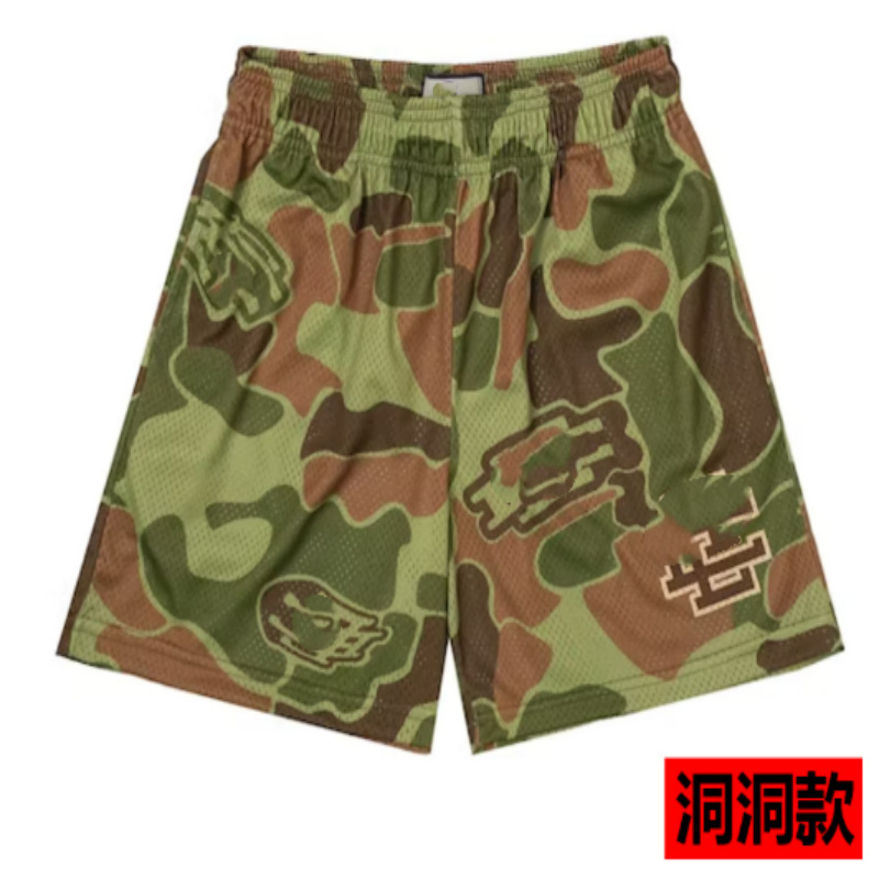 Pantalones deportivos estadounidenses para hombres y mujeres, pantalones de acondicionamiento de verano, pantalones de malla transpirables, sueltos, secos rápidos, pantalones de pareja.