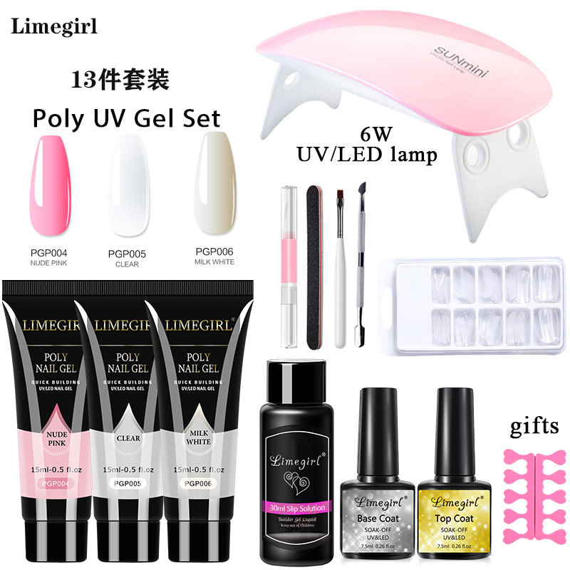 Nail Art extensión pegamento traje cristal rápido uñas extensión gel UV fototerapia pegamento uñas arte lámpara LED en stock suministro