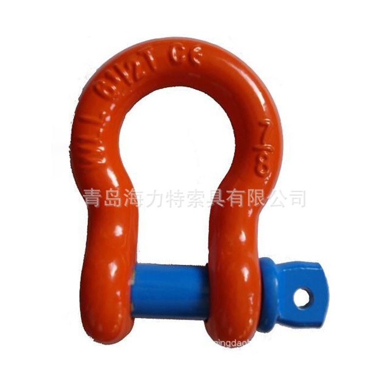 厂家生 产马蹄形卸扣 高强度起重卸扣链条连接器U型卡环钢扣