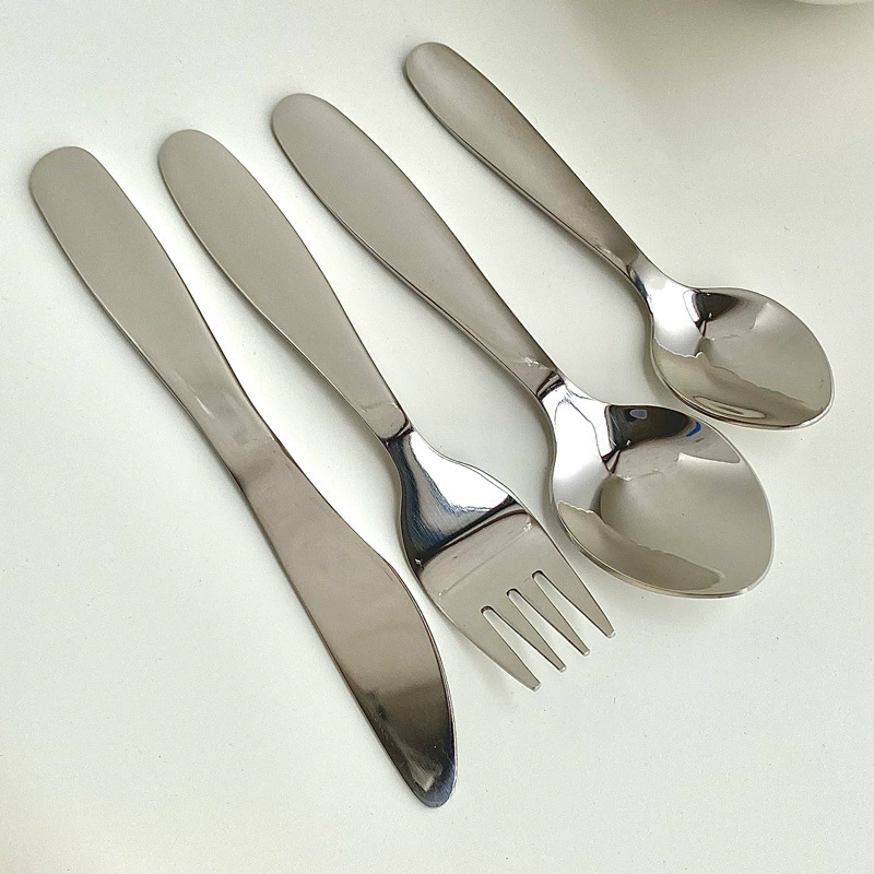 Children's set stainless steel, tableware, spoon, 4 piece set
