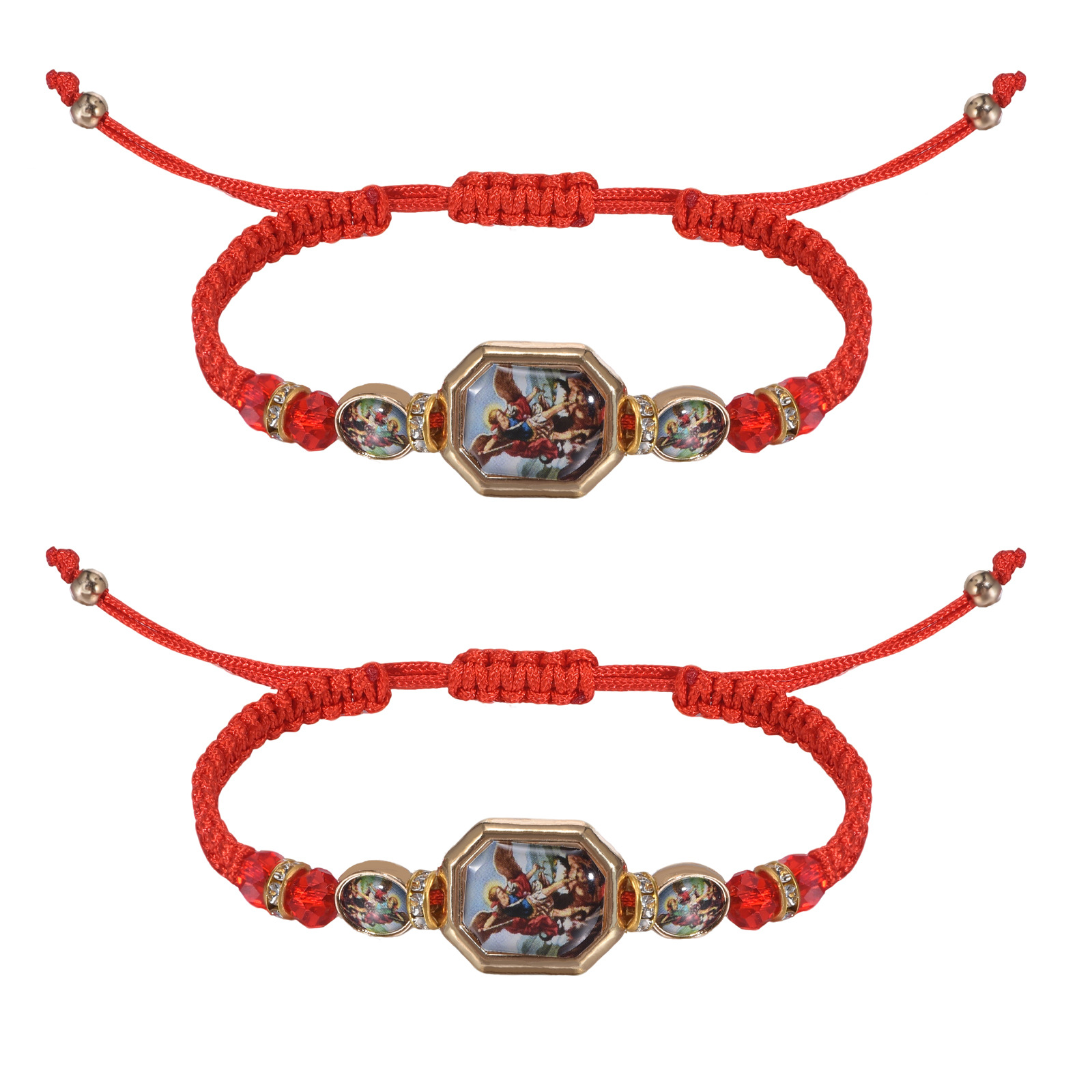 Cross-Border Hand-Woven Angel Braided Bracelet Retro Religious Men's and Women's Bracelets