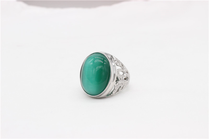 23g Weight Natural Stone Inlay Material Rings Classification 1 Piece Quantity Street Occasion Titanium Steel Material Color Block Pattern Men's Gender Inlay Design Retro Style Retro Color Block Titanium Steel Inlay Natural Stone Men's Rings 3