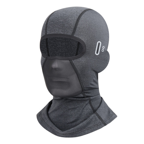 Summer outdoor sun protection mask filter sunshade breathable motorcycle riding mask breathable all-inclusive ice silk hood for men