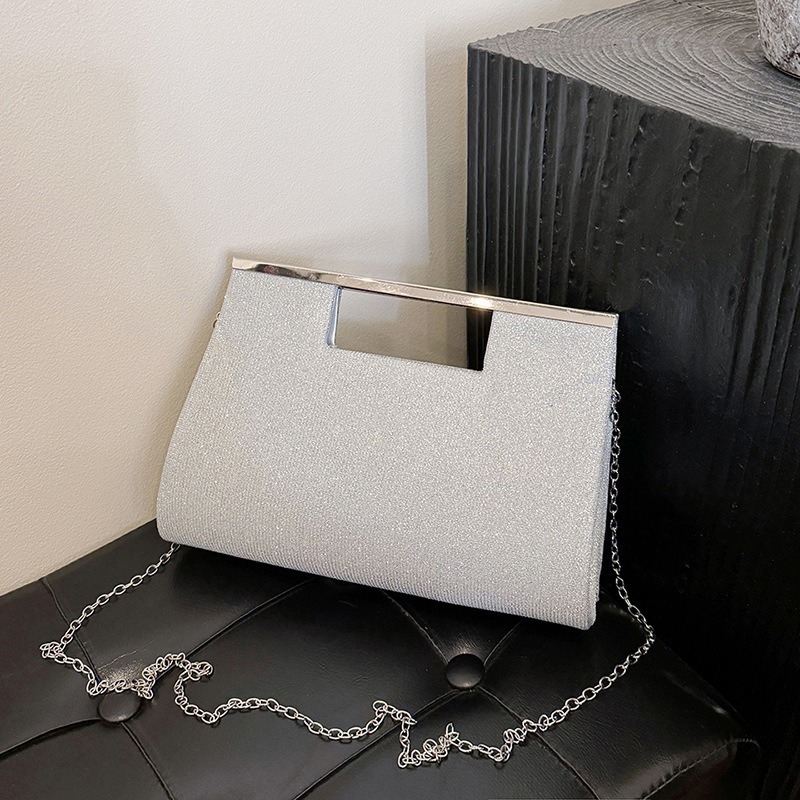 Sparkly Small Square Handbag Women's Evening Clutch Bag for Banquets, Cheongsam, Gowns, and KTV Princess Bag - Thumbnail 4