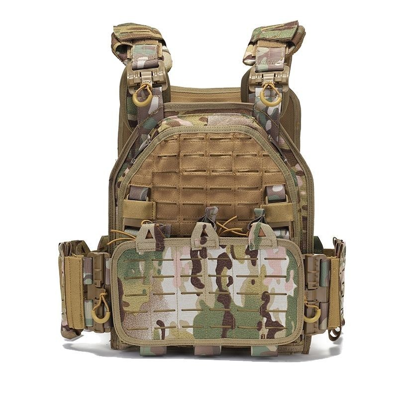 Chaleco táctico multifuncional nuevo conjunto de desmontaje rápido de camuflaje 6094 chaleco entrenamiento al aire libre CS militar fan equipo de campo image 4