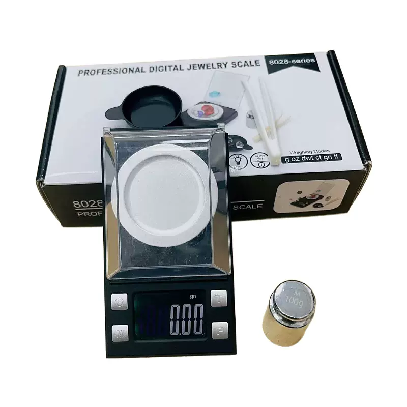 跨境电子秤8028珠宝秤高精度0.001g毫克秤批发黄金电子小型克拉秤