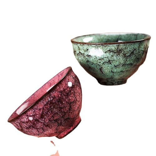 Jianzhan kiln change five elements cup tea cup Gongfu tea set ceramic gift Tumen master cup gift box master cup single cup 