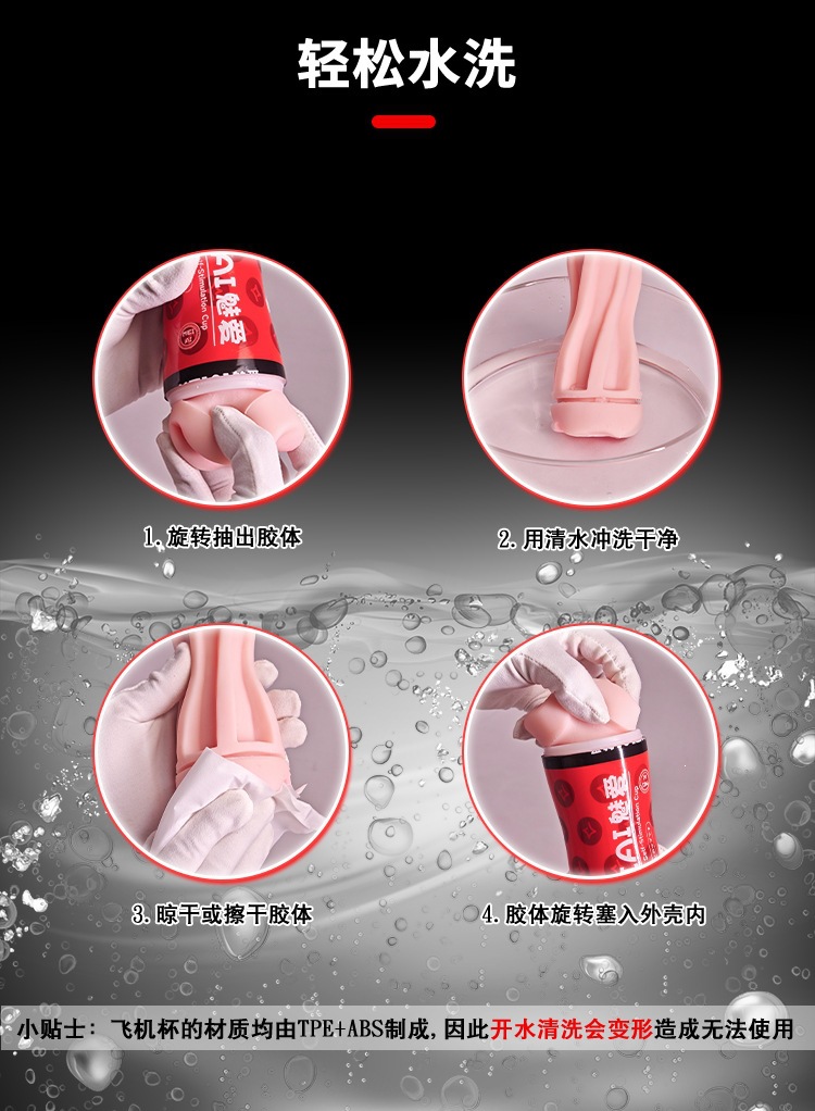 Manual Dual-Head Male Masturbator with Suction Grip, TPE+ABS, Adult Pleasure Device — detail image 20