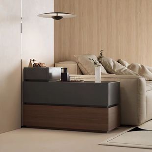 Customized Stone Slab Sofa Side Cabinet Corner Cabinet Living Room Rectangular Side Table Corner Table Multi-Combination Small Narrow Storage Cabinet Cross-Border