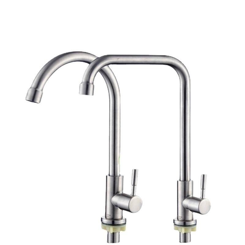 304 stainless steel single cold dish basin faucet new paint single cold faucet kitchen sink dish basin single Cold Faucet