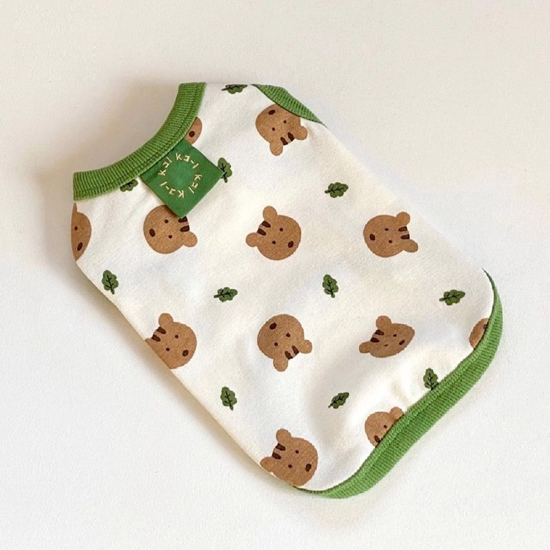 Camisas casuales caseras con dos patas, chalecos de impresión de oso encantador, ropa de perro, ropa de perro