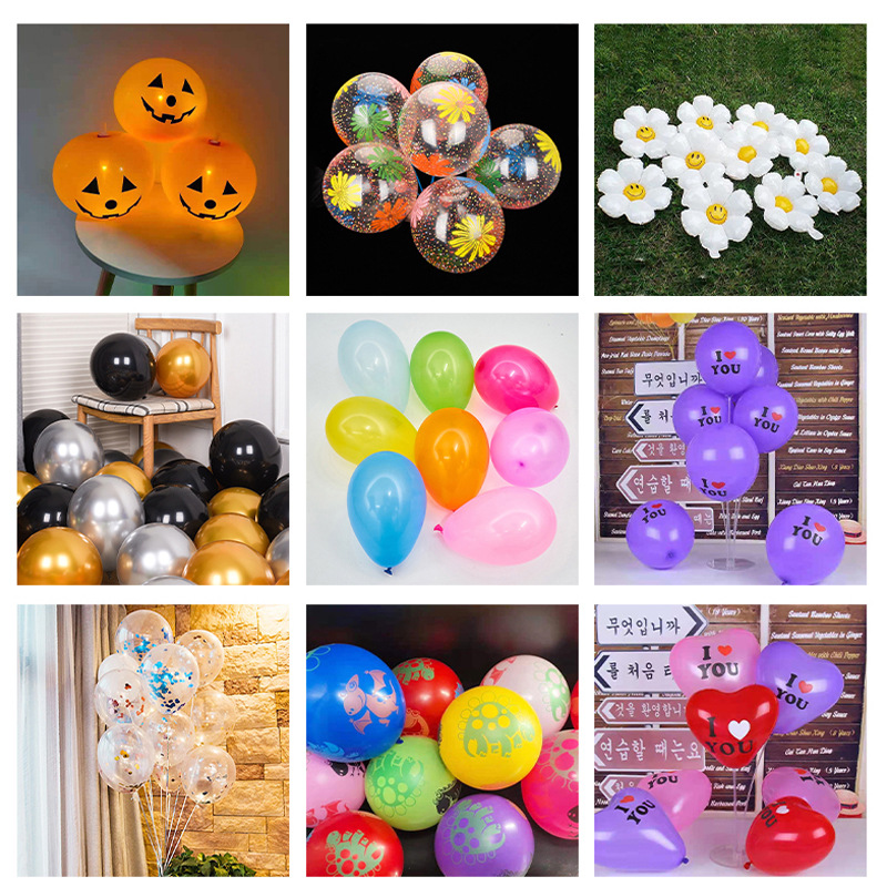 Jiadi 12 Inch Transparent Color Polka Dot Balloon Wedding Birthday Party Decoration Latex Balloon Night Market Polka Dot Balloon