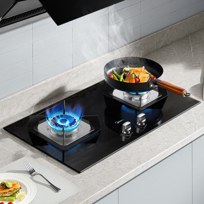 Midea (Midea) 가스 스토브 구리 화재 커버 4.5kW 대형 화재 스토브 JZY-Q217A-M 액화 가스