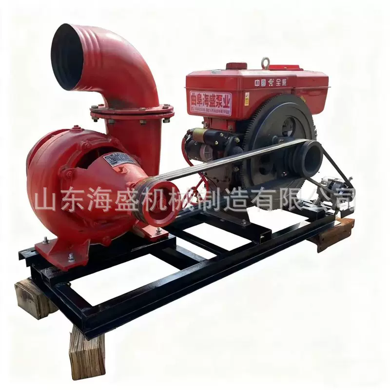 工程排污大流量应急排水8寸混流泵500立方水量灌溉柴油抽水泵