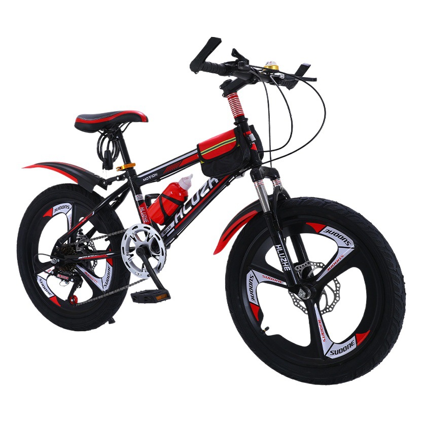 Bicicleta para niños 8-10-16 AÑOS NIÑOS Bicicleta para niños de mediana edad y grandes estudiantes de escuela primaria Bicicleta de montaña de velocidad variable de 24 pulgadas