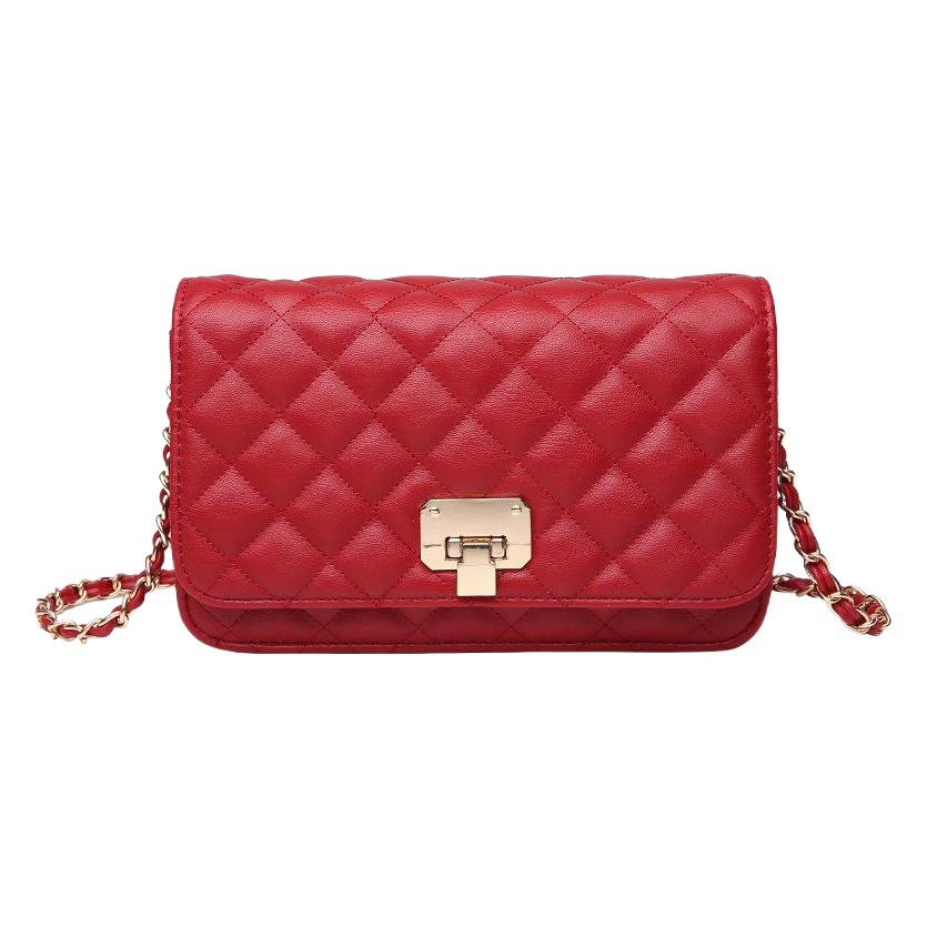 Классическая стеганая сумка-цепочка 2025: универсальная вышитая маленькая квадратная сумка на одно плечо, кроссбоди, для телефона, оптом