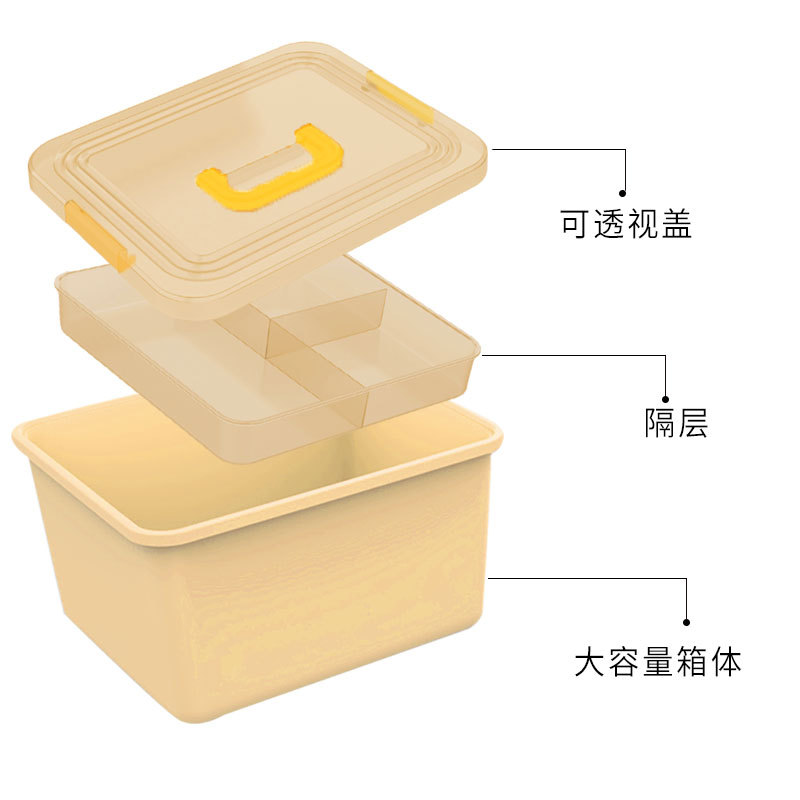 Caja de herramientas de manicure, máquina de fototerapia de gran capacidad, caja de almacenamiento de pegamento de manicure multicapa profesional para manicure