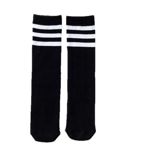 Student socks football calf socks children spring and summer thin mid-barrel sports stockings Japanese style three-bar college style calf socks