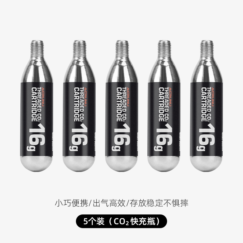 Aerulan bicicletas CO2 bomba de aire de carretera presión visual cilindro inflado bomba de carga de boca de bicicletas